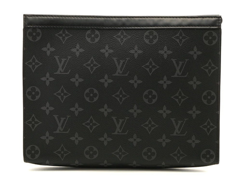 LOUIS VUITTON Shoulder Bag Pochette Voyage Monogram Eclipse Black